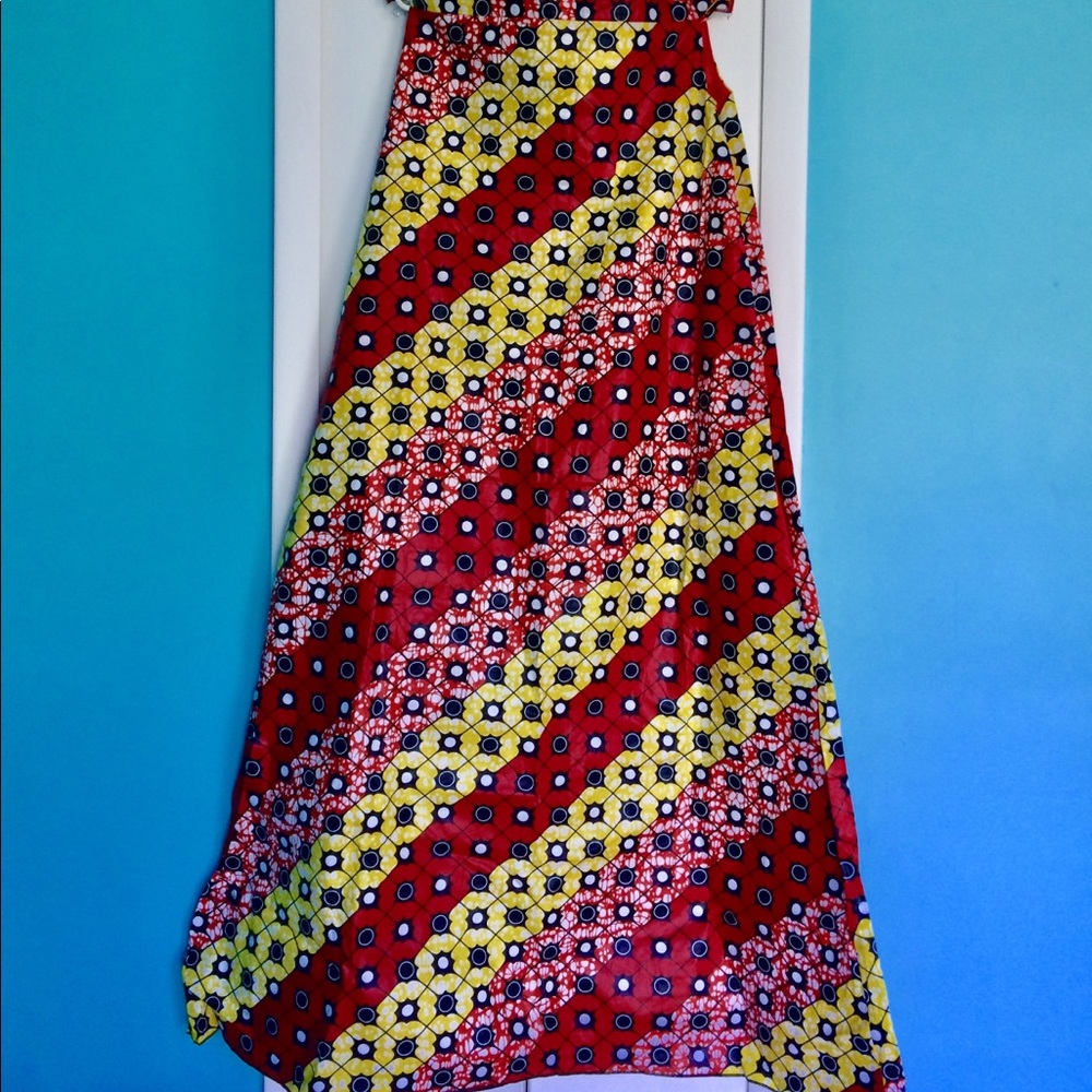 🎉❌🛑 SOLD🛑Ankara Maxi Dress🌻🌼 - Picture 5 of 5